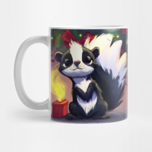 Cute Skunk Drawing Mug